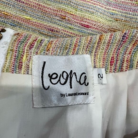 Leona by Lauren Leonard Rainbow Mini Skirt - Picture 3 of 7